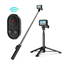 TELESIN Vlog selfie bot kamerához + BT távirányító, fekete sportkamera kellék
