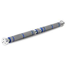 Teleszkópos felhúzó rúd ajtórögzítéssel, 60-100 cm, szürke/kék, FF027 fitness eszköz