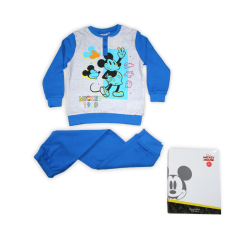  Téli pamut gyerek pizsama - Mickey egér - középkék - 122