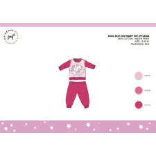 Téli pamut interlock baba pizsama - Unikornis - pink - 80 gyerek hálóing, pizsama