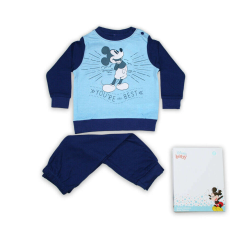  Téli vastag pamut baba pizsama - Mickey egér - the Best - sötétkék - 80