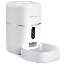 Tellur WiFi Smart Pet Feeder ételadagoló, UltraHD kamera, 4L, fehér kutyatál