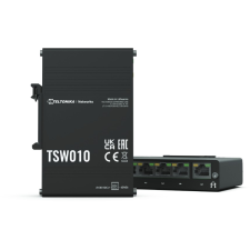 Teltonika TSW010 Din Rail Switch (TSW010000000) hub és switch
