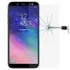  Temp-glass000667 Samsung Galaxy A6 2018 Karcálló,ütésálló kijelzővédő üvegfólia, 9H tempered glass, törlőkendővel