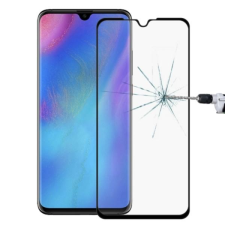  Temp-glass006234 Huawei P30 fekete 5D-teljes lefedettséget biztosító Karcálló,ütésálló kijelzővédő üvegfólia, 9H tempered glass, törlőkendővel mobiltelefon kellék