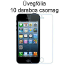 Temp-glass183_2 Apple Iphone 5/5S/5C/SE (10 darabos csomag) Karcálló, ütésálló privacy kijelzővédő üvegfólia, 9H tempered glass, törlőkendővel