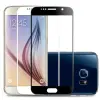  Temp-glass438 Samsung Galaxy S6 Fekete kerettel teljes lefedettséget biztosító karcálló,ütésálló kijelzővédő üvegfólia, 9H tempered glass, törlőkendővel