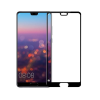  temp-glass598 Huawei P20 Pro -5D teljes lefedettséget biztosító Karcálló,ütésálló kijelzővédő üvegfólia, 9H tempered glass, törlőkendővel fekete