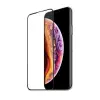  Temp-glass630922 Apple iPhone 11 / XR fekete 3D-teljes lefedettséget biztosító Karcálló,ütésálló kijelzővédő üvegfólia, 9H tempered glass, törlőkendővel