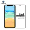  Temp-glass631013 Apple iPhone 11 fekete 3D-teljes lefedettséget biztosító Karcálló,ütésálló kijelzővédő üvegfólia, 9H tempered glass, törlőkendővel