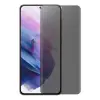  Temp-glass631273600 Samsung Galaxy S21 Plus G996 fekete betekintésvédelemmel ellátott karcálló, ütésálló kijelzővédő üvegfólia, 9H tempered glass, törlőkendővel (Betekintésgátló)