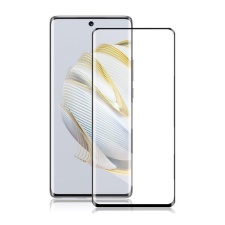  Temp-glass6312737594 Huawei Nova 10 Pro teljes lefedettséget biztosító karcálló, ütésálló kijelzővédő üvegfólia fekete kerettel, tempered glass, törlőkendővel mobiltelefon kellék