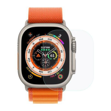  Temp-glass63127376262 Apple Watch Ultra 2 49mm 2.5d karcálló, ütésálló kijelzővédő üvegfólia, 9H tempered glass, törlőkendővel okosóra kellék
