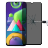  Temp-glass631273907 Samsung Galaxy M21 betekintésvédelemmel ellátott karcálló, ütésálló kijelzővédő üvegfólia, 9H tempered glass, törlőkendővel (Betekintésgátló)