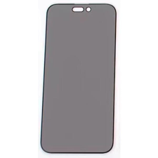  Temp-glass631274111 Apple iPhone 14 Pro fekete betekintésvédelemmel ellátott karcálló, ütésálló kijelzővédő üvegfólia, 9H tempered glass, törlőkendővel (Betekintésgátló) mobiltelefon kellék