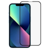  Temp-glass631274215 Apple iPhone 14 Max teljes lefedettséget biztosító karcálló, ütésálló kijelzővédő üvegfólia kék kerettel, tempered glass, törlőkendővel