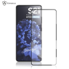 Temp-glass63127492 Samsung Galaxy S21 5G teljes lefedettséget biztosító karcálló, ütésálló kijelzővédő üvegfólia kerettel, tempered glass, törlőkendővel