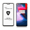  Temp-glass631610 OnePlus 6 teljes lefedettséget biztosító Karcálló,ütésálló kijelzővédő üvegfólia fekete kerettel, tempered glass, törlőkendővel