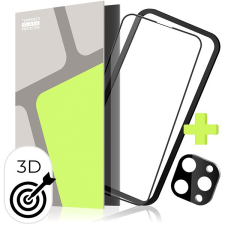 Tempered Glass Protector iPhone 15 Pro, kameravédő fólia, felhelyező keret, Case Friendly mobiltelefon kellék