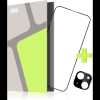 Tempered Glass Protector iPhone 15 üvegfólia + kamera védő fólia - tokbarát (TGR-15-BL)