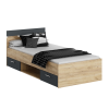 Tempo Ágykeret, 90x200, artisan tölgy/grafit, MICHIGAN NEW