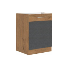 Tempo Alsószekrény, szürke matt-tölgy lancelot, VEGA 60 D 1F BB bútor