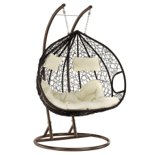 Tempo Függő dupla fotel, réz/barna/bézs, DALVEA 2 NEW kerti bútor