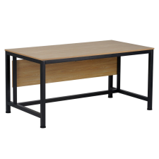 Tempo Íróasztal, tölgy/fekete, 120x80 cm, KILIS NEW íróasztal