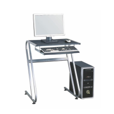 Tempo JOFRY Számítógépasztal fekete+ezüst íróasztal