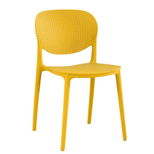 TEMPO KONDELA Rakásolható szék, sárga, FEDRA NEW tárgyalószék