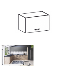 Tempo LANGEN N60 Felső szekrény, artisan tölgy/szürke matt bútor