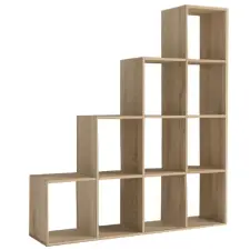 Tempo NORAH könyvespolc piramis, tölgy sonoma, laminált DTD bútor