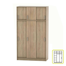 Tempo Szekrény, sonoma tölgy BETTY 4 BE04-010-00 bútor