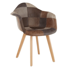 Tempo TERST Dizájnos fotel, patchwork/bükk bútor