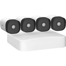 Tenda 4 csatornás PoE video rögzítő + 4 db kültéri PoE IP csőkamera, 4MP, éjszakai mód (K4P-4TR) megfigyelő kamera