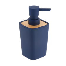 Tendance BAMBOOSQUARE SZAPPANADAGOLÓ ÁLLÓ 380ML SÖTÉTKÉK fürdőszoba kiegészítő