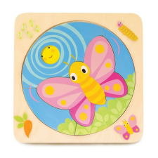 Tender Leaf Toys 8413 pillangó fejlődése emeletes kiarkó puzzle, kirakós