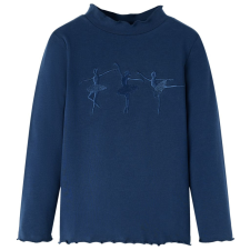  Tengerészkék hosszú ujjú gyerekpóló 128 gyerek póló