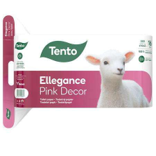 TENTO Ellegance Pink Decor 3 rétegű Toalettpapír 16 tekercs higiéniai papíráru