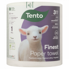 Tento Finest háztartási papírtörlő 3 rétegű 1 tekercs papírárú, csomagoló és tárolóeszköz
