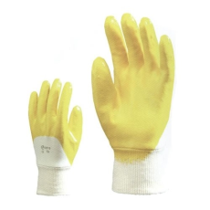  TENYÉREN MÁRTOTT SÁRGA NITRIL KESZTYŰ (10)