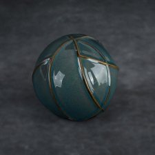  Teo kerámia gömb Türkiz 10x10x9 cm dekoráció