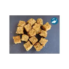 Teomann szárított tőkehal kockák lazaccal 500g jutalomfalat kutyáknak