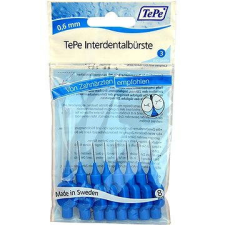 Tepe fogköztisztító kefék 0,6 mm Normal-kék 8 db fogkefe