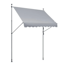  Terasz napellenző kézi tekerővel 250 x 120 cm szürke kerti bútor