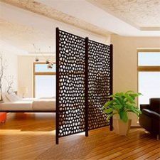  - Térelválasztó panel - dekorpanel Mosaic (100x200cm) barna kerti bútor