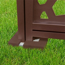  - Térelválasztó panelhez rögzítő alaphoz burkolat - Tap Basfix (2 darab) barna kerti bútor