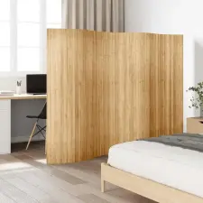  Természetes színű bambusz paraván 250 x 165 cm bútor