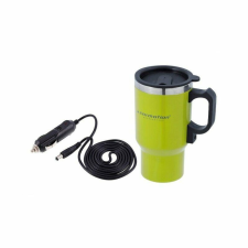 Termosz bögre melegítéssel Carmotion, 450ml, csatlakozás 12V-os autós szivargyújtóhoz, Zöld termosz