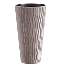TERRACOTTA SANDY SLIM KASPÓ +BETÉT 30CM MOKKA MŰANYAG dekorációs kellék